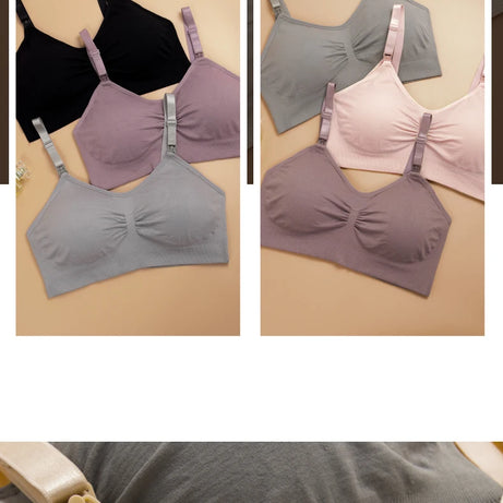 Soutien-gorge d'allaitement grande taille de haute qualité, respirant, sans coutures, push-up, idéal pour les femmes allaitantes.