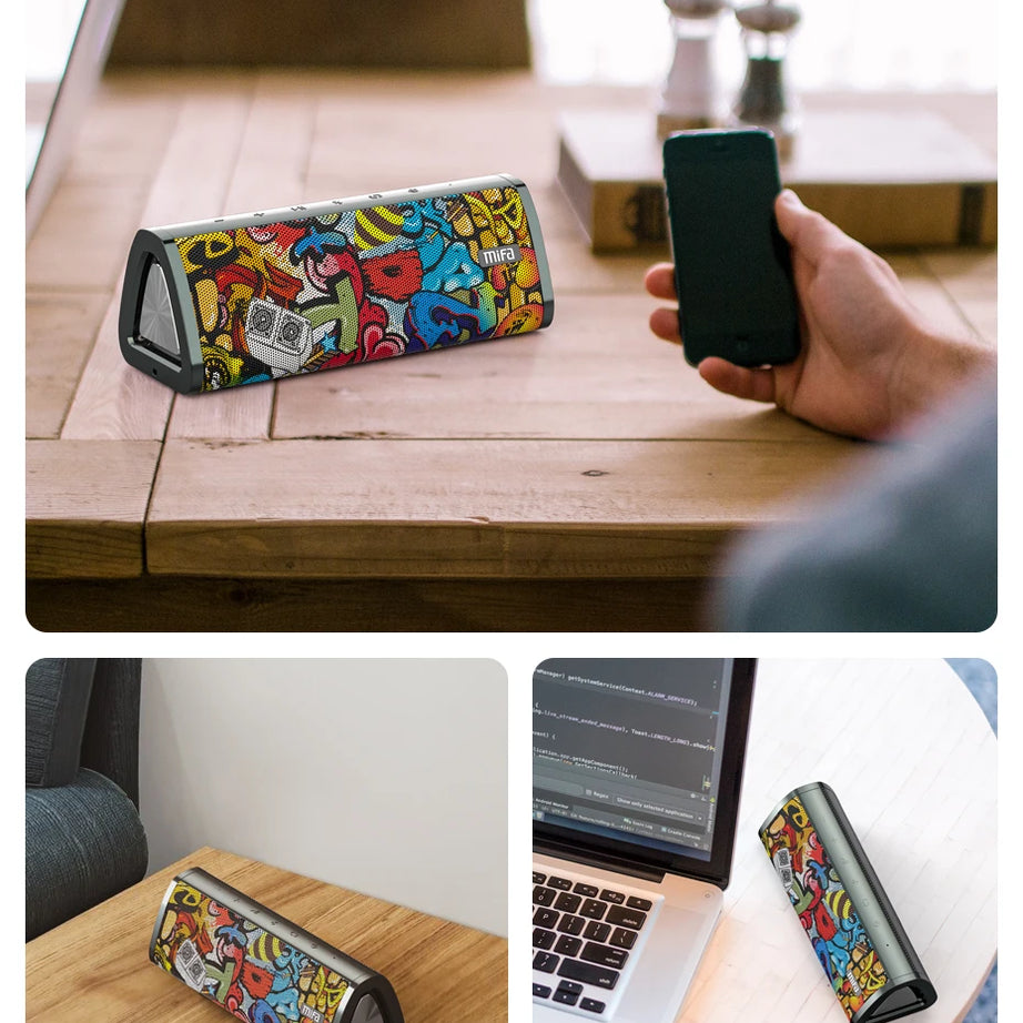 mifa A10+ Portable bluetooth speaker 360° Stereo Sound 20W  IPX7 waterproof wireless bluetooth 5.0 speaker 24-Hour Play time