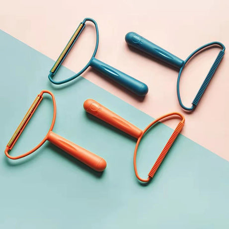 Brosse anti-peluches double face portable pour poils d'animaux, rasoir manuel pour vêtements et tissus, brosse pour tapis et vêtements