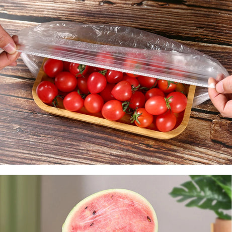 Couvercles alimentaires réutilisables et jetables en plastique, résistants et élastiques, pour bols et assiettes. Sac de conservation des aliments.