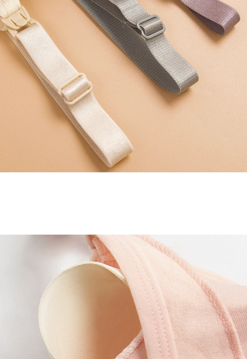 Soutien-gorge d'allaitement grande taille de haute qualité, respirant, sans coutures, push-up, idéal pour les femmes allaitantes.