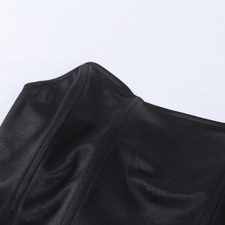 Débardeur sans manches à épaules dénudées, corset court sexy, sous-vêtements féminins, bustier dos nu uni
