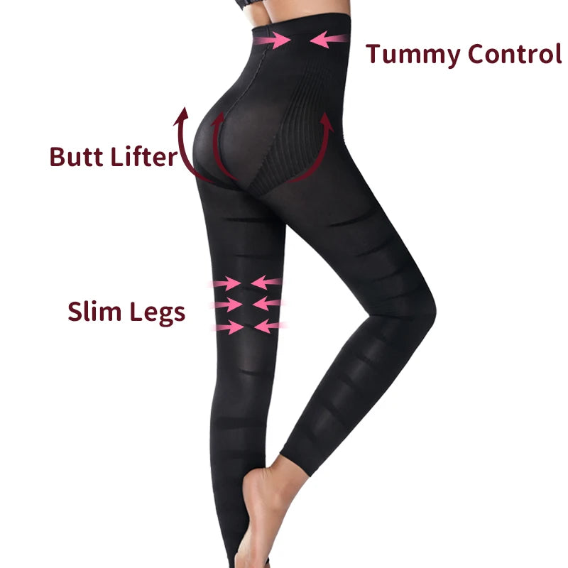 Sous-vêtements gainants sans coutures, leggings de compression transparents taille haute, effet ventre plat et fesses galbantes, culotte sculptante