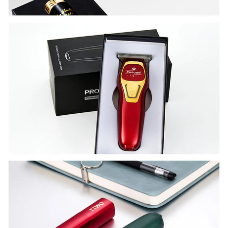 Tondeuse à cheveux professionnelle puissante pour hommes, lame en T de 0 mm, tondeuse électrique rechargeable, machine de coiffure et de rasage pour barbe