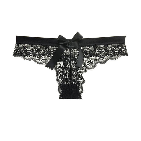 Découvrez la lingerie féminine incroyable : string en dentelle, culotte sexy en forme de T, culotte transparente style japonais.