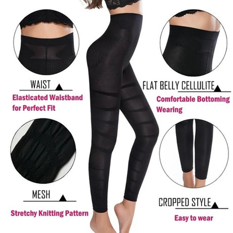 Sous-vêtements gainants sans coutures, leggings de compression transparents taille haute, effet ventre plat et fesses galbantes, culotte sculptante