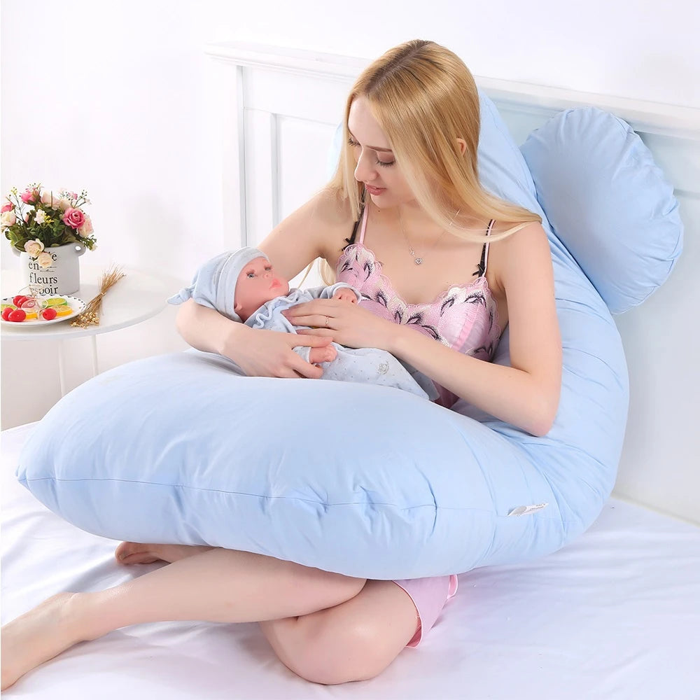 Coussin de grossesse PANGDUBE 130*70cm, coussin lombaire de sommeil pour femmes enceintes, coussin d'allaitement