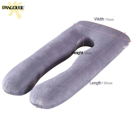 Coussin de grossesse PANGDUBE 130*70cm, coussin lombaire de sommeil pour femmes enceintes, coussin d'allaitement