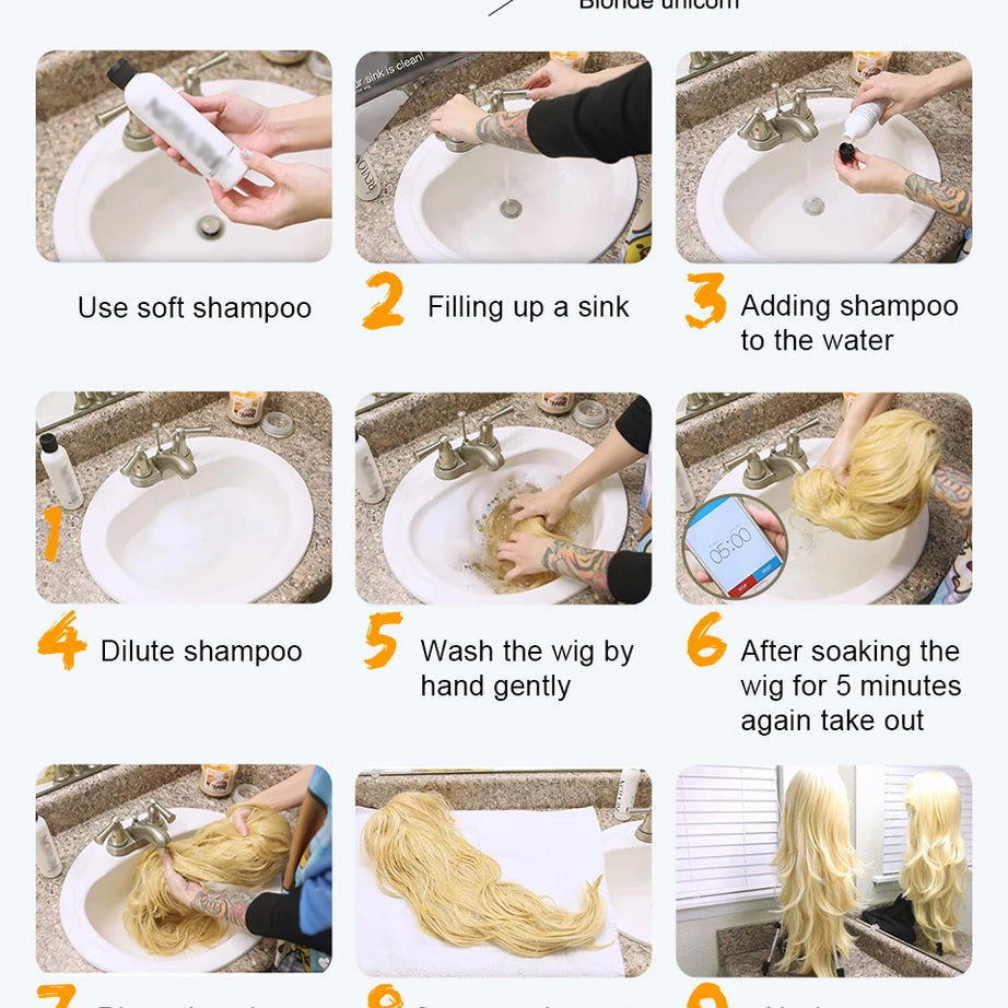 Perruque synthétique blanche, blonde et grise avec frange, coupe courte et lisse, idéale pour le cosplay et le quotidien. Cheveux naturels et résistants à la chaleur.