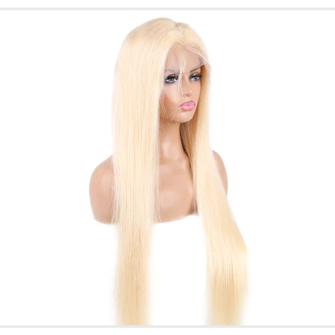 13x4 13x6 360 HD Transparent 613 Honey Blonde Color Lace Front Human Hair Wigs for Women Raw Brazilian Straight Lace Frontal Wig
