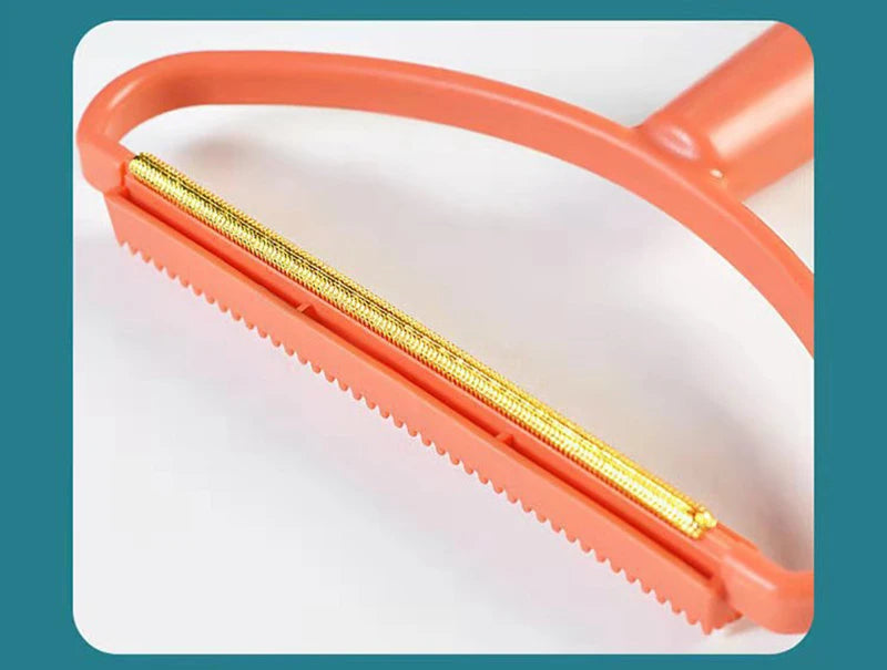 Brosse anti-peluches double face portable pour poils d'animaux, rasoir manuel pour vêtements et tissus, brosse pour tapis et vêtements