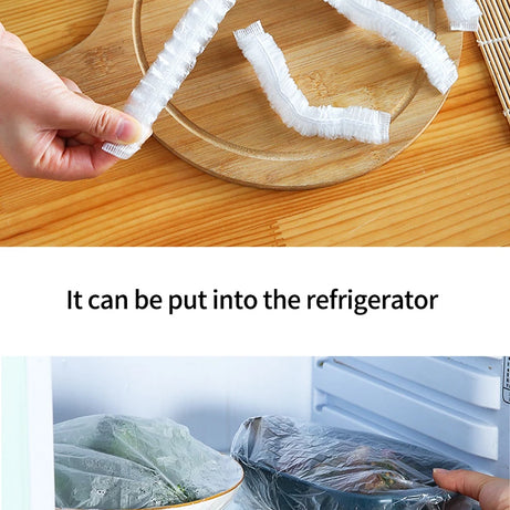 Couvercles alimentaires réutilisables et jetables en plastique, résistants et élastiques, pour bols et assiettes. Sac de conservation des aliments.