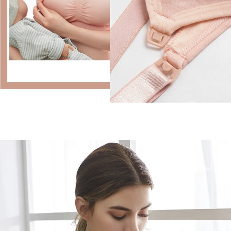 Soutien-gorge d'allaitement grande taille de haute qualité, respirant, sans coutures, push-up, idéal pour les femmes allaitantes.