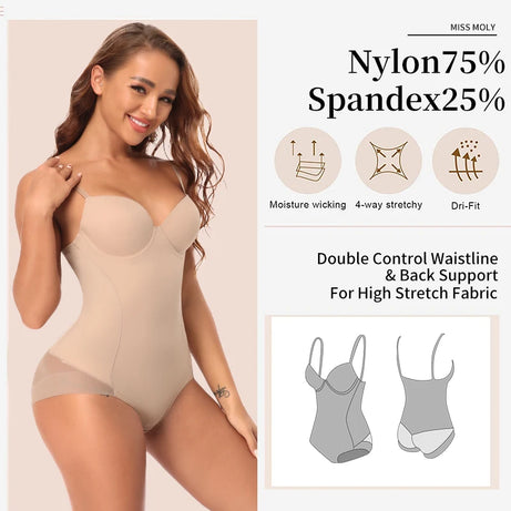 Body gainant pour femme, culotte push-up ventre-fesses, gaine amincissante, sous-vêtements sculptants pour le corps