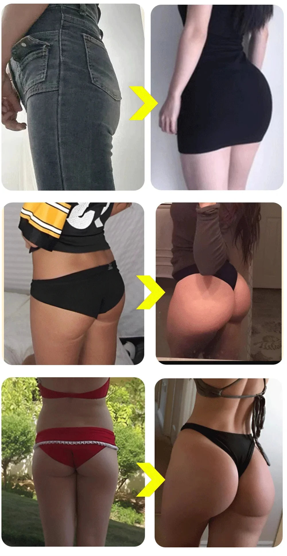 Crème liftante pour les fesses, les hanches et la poitrine, massage pour une croissance plus ferme et repulpante, prévient l'affaissement des seins, pour des fesses plus volumineuses, raffermies et galbées.