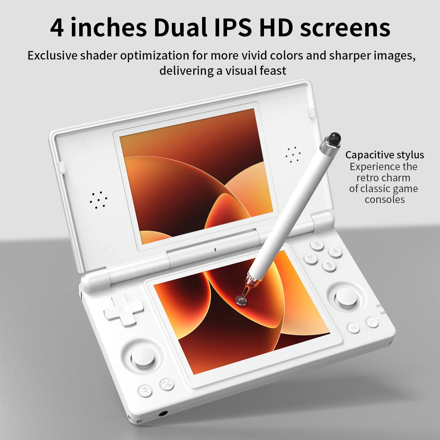 Console de jeux portable Anbernic RG DS, double écran IPS 4 pouces, Android, batterie 4000 mAh, lecteur de jeux vidéo à clapet, compatible avec le streaming Wi-Fi RixelHK