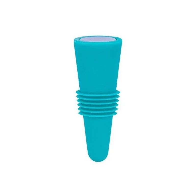 Lot de 1 bouchon en silicone pour bouteilles de vin et autres boissons, étanche, réutilisable.
