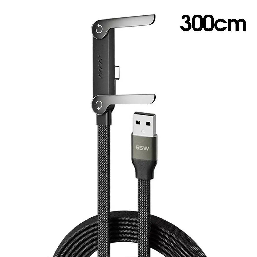 Support de téléphone portable pliable à charge rapide 240 W, câble de données, réglage multi-angle, charge continue.