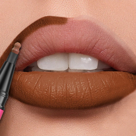 Crayon à lèvres liquide mat 12 couleurs, waterproof, effet repulpant, pour un contour des lèvres naturel et un maquillage contour des lèvres impeccable.