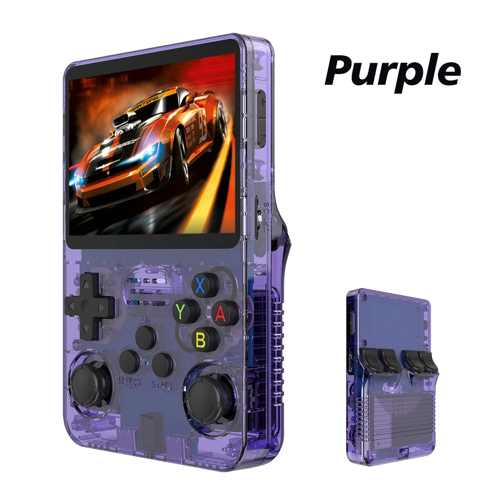 Console de jeux vidéo portable rétro R36S 128 Go, système Linux, écran IPS 3,5 pouces, lecteur vidéo de poche portable R35s Pro, jeux 64 Go