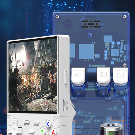 Nouvelle console de jeux portable ultra rétro R36, écran 4 pouces, système Linux open-source, 128 Go, lecteur vidéo portable.