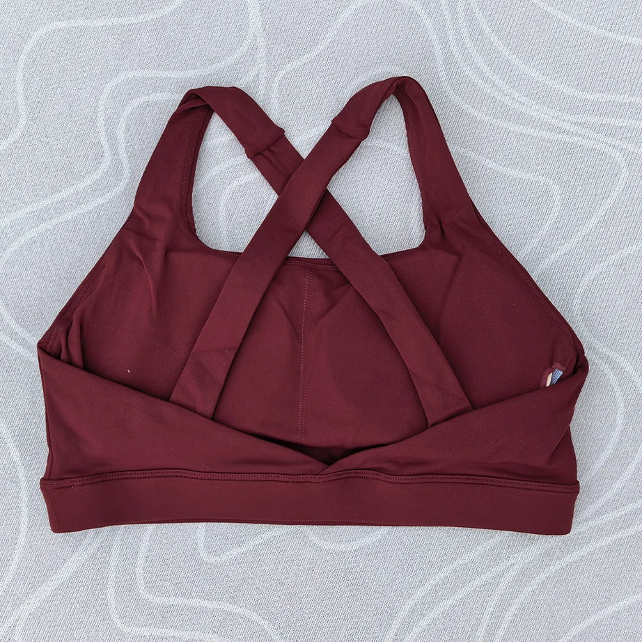 Solid Color Tight Comprehensive Training Women Fitness Bra Cross Back Yoga Underwear Gym Sport Top Hollow Back Push Up Chest Pad