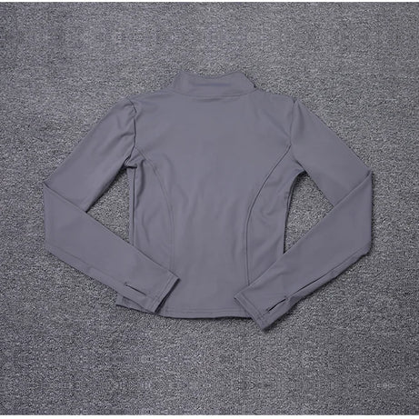 Women Sport Jacket Long Sleeve Shirt Workout Coat Gym Training Clothing Yoga Sportswear