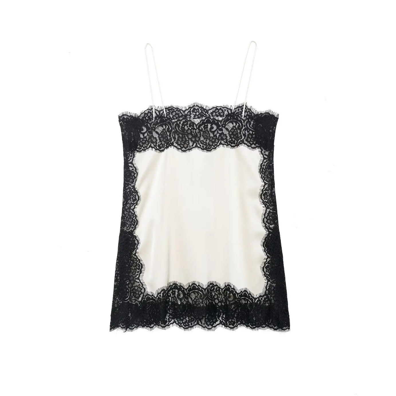 Chemisier à bretelles en satin doux et dentelle sexy Zevity 2026 pour femme, style décontracté, idéal pour les soirées et les clubs (LS9477)