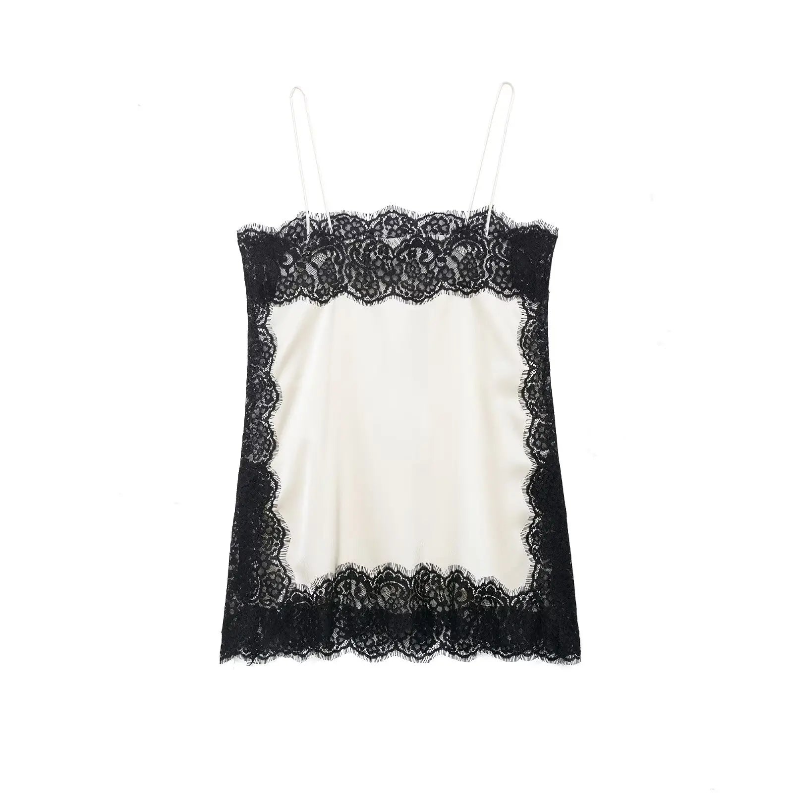Chemisier à bretelles en satin doux et dentelle sexy Zevity 2026 pour femme, style décontracté, idéal pour les soirées et les clubs (LS9477)