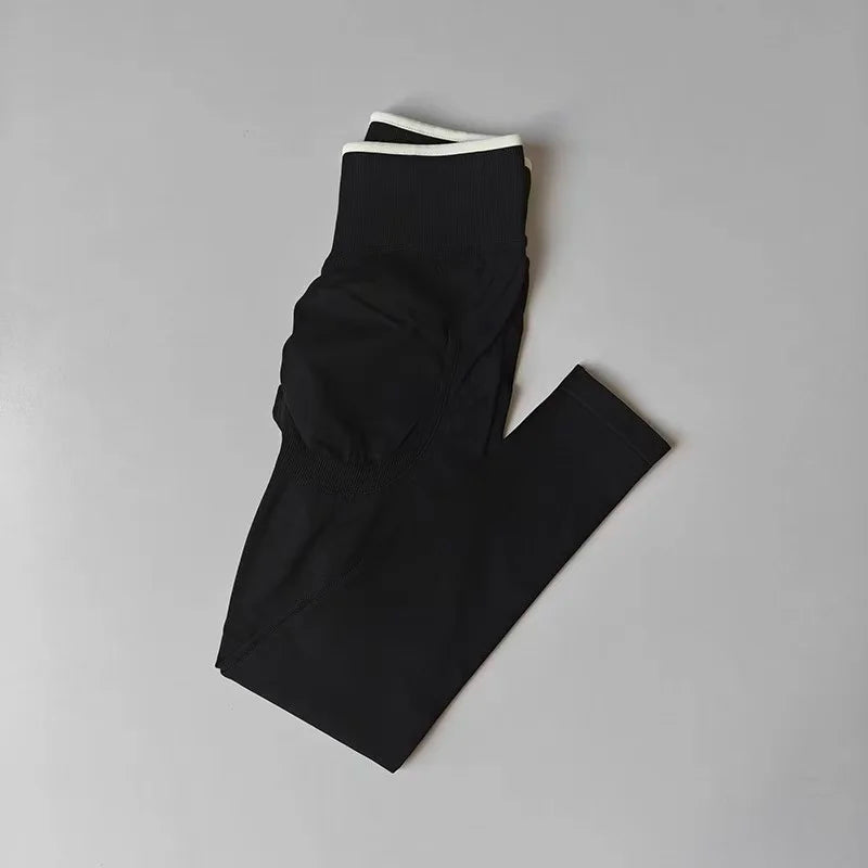 Pantalon de yoga effet fessier galbé, pantalon de fitness taille haute pour femme, legging moulant ultra-élastique à séchage rapide pour l'entraînement