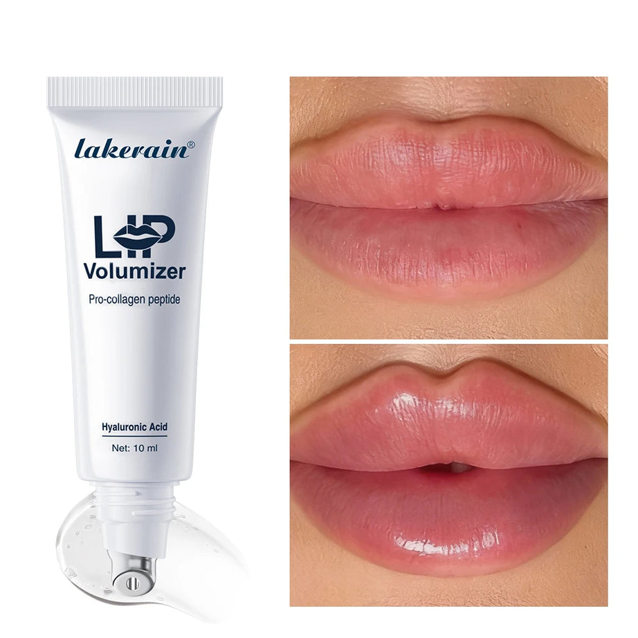 Aceite labial voluminizador instantáneo con ácido hialurónico Lakerain para reducir las líneas de expresión, esencia para el cuidado de los labios, brillo labial hidratante para mujeres.
