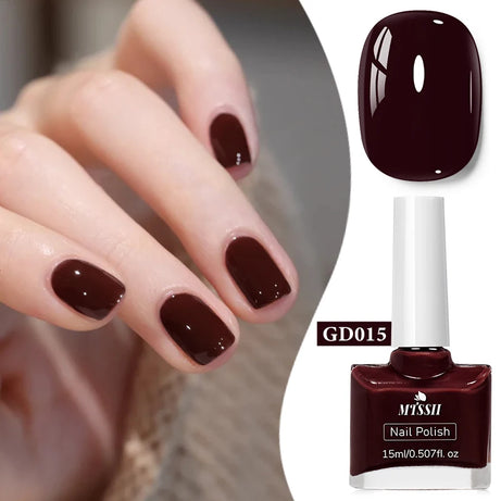 15ml Water-Based Nail Polish 40 Colors Long Lasting Quick Drying No Need of Lamp to Cure Nail Supplies Vernis for Nails Manicure
