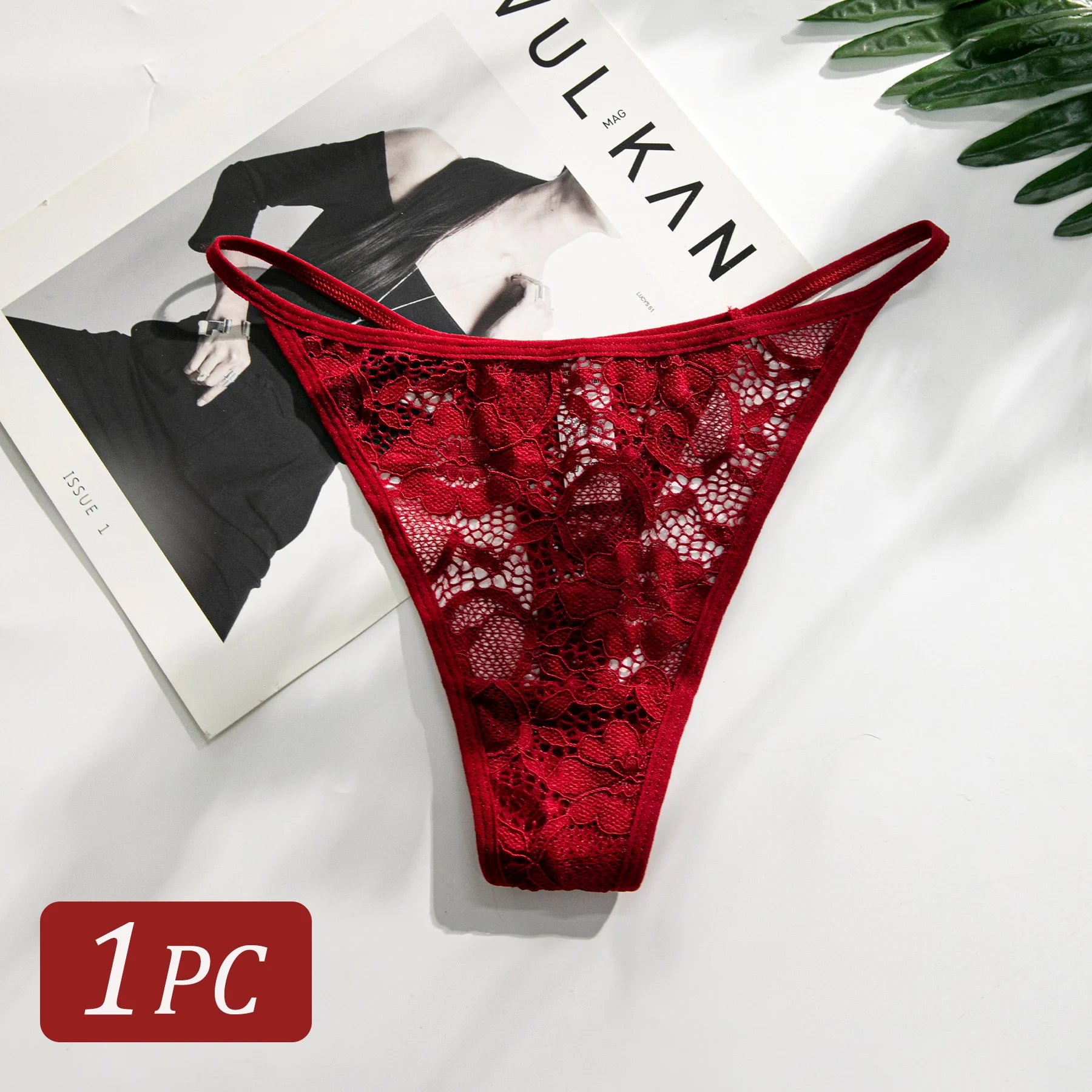 String sexy en dentelle semi-transparente, ultra-fin, taille basse, dos en T, 1 pièce, pour femme, tailles XS à XL.