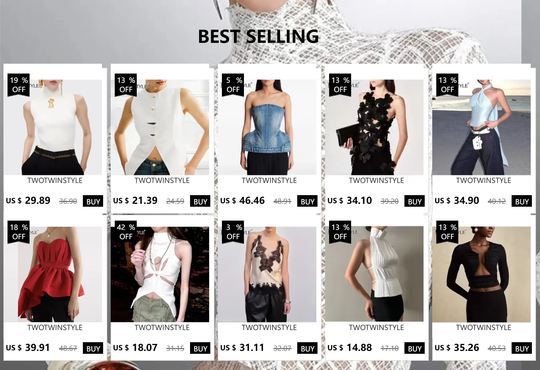 T-shirts TWOTWINSTYLE pour femmes, col roulé, manches courtes, style minimaliste, coupe amincissante, ornés d'une boucle métallique ajourée (collection femme 2025)