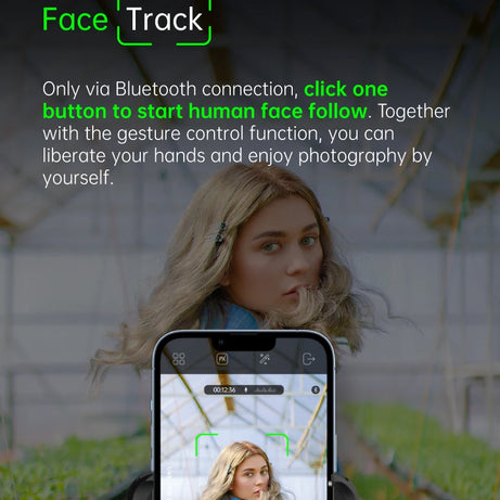 Stabilisateur à cardan 3 axes pour smartphone, pliable, portable, pour l'enregistrement vidéo, les vlogs et les appareils Android. Stabilisateur anti-tremblement PTZ pour iPhone et Android.