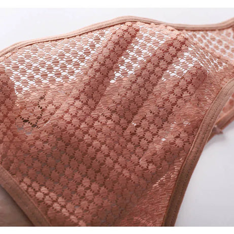 TERMEZY Culotte en dentelle sexy pour femme, taille basse, sous-vêtement transparent, string uni, lingerie douce et séduisante