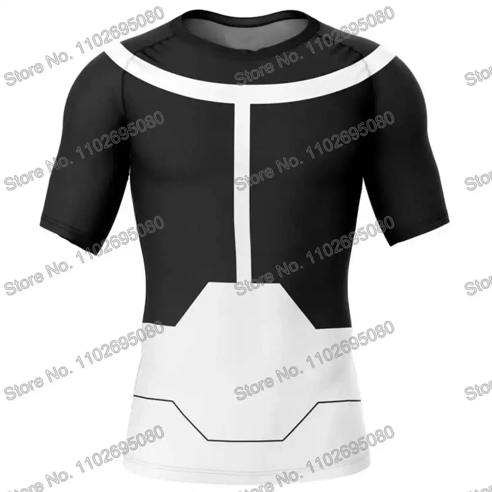 Vêtements de surf Invincible 4 BJJ MMA Rash Guard Homme Manches Courtes T-shirt de plongée Maillot de bain moulant Combinaison de plage d'été Femme GYM