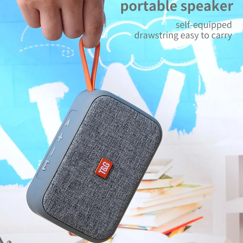 Barre de son portable mini sans fil TG506 Bluetooth 5.0 pour intérieur et extérieur, haute fidélité, compatible carte TF, radio FM, étanche