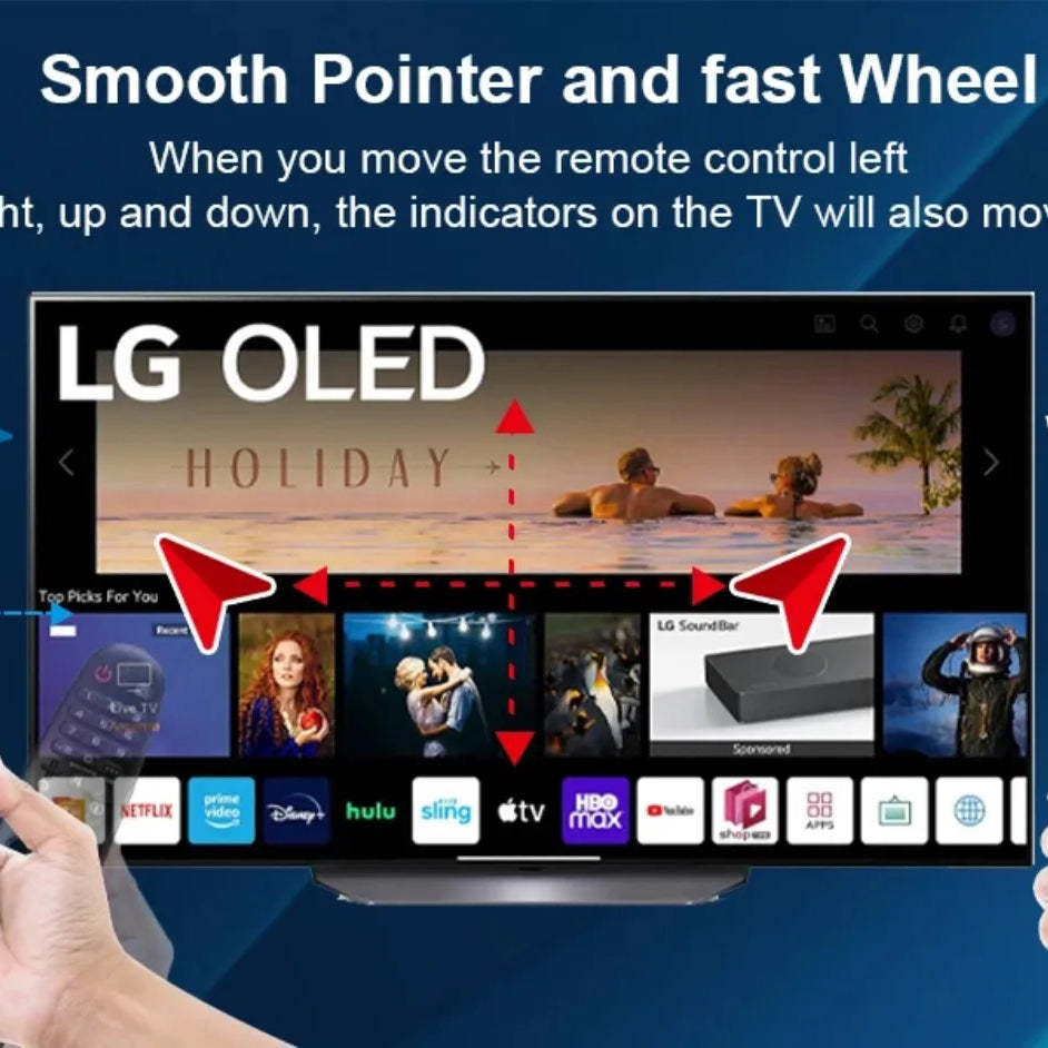 Nouvelle télécommande AN-MR20GA AKB75855501 avec fonction vocale et pointeur pour téléviseurs intelligents LG (compatible avec de nombreux modèles LG)
