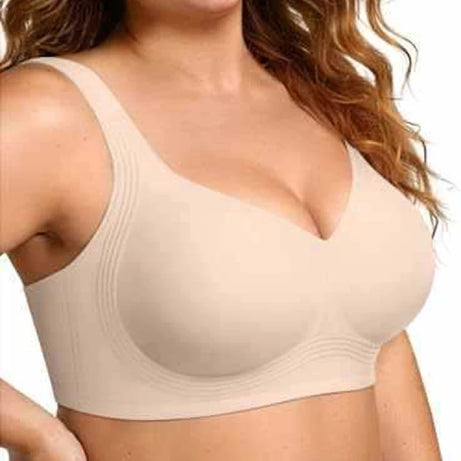 Soutien-gorge push-up sans armatures, sous-vêtements confortables et sans coutures pour femme, doux, respirant et hypoallergénique, sans armatures, idéal au quotidien.