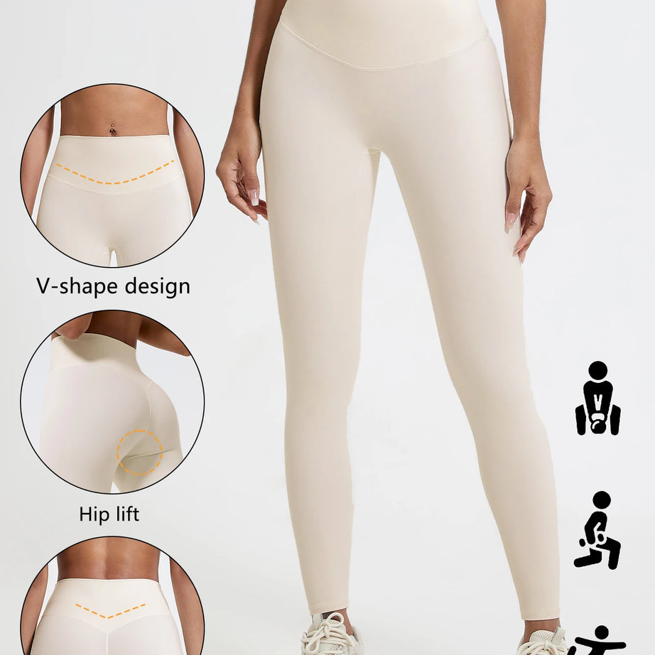 Leggings taille haute Hearuisavy en tissu ultra doux, séchage rapide, parfaits pour la gym, le yoga et la course à pied. Effet push-up.