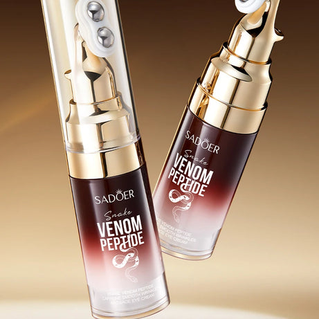Crème contour des yeux SADOER à base de venin de serpent, de peptides et de caféine, anti-rides, massante, anti-cernes et hydratante. Soin anti-âge pour les yeux.