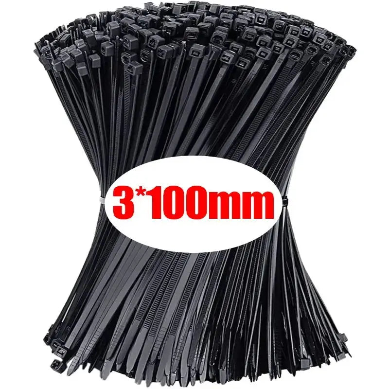 Nylon Cable Ties Self-Locking Zip Ties 100-1000pcs