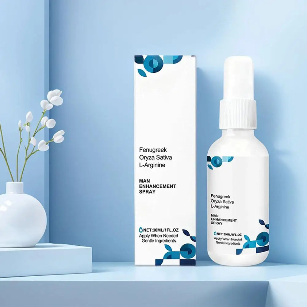 Spray stimulant pour hommes de 30 ml. Soin intime masculin. Agit rapidement et procure un soutien durable.