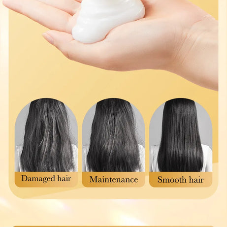 Masque capillaire magique à la kératine 10/30/50/100/400 g - Réparation en 5 secondes - Cheveux abîmés et frisés - Soin hydratant au riz - Doux, lisse et brillant