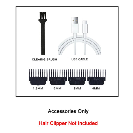 Tondeuse à cheveux professionnelle, machine de coupe de cheveux de barbier rechargeable, tondeuse en métal pour hommes