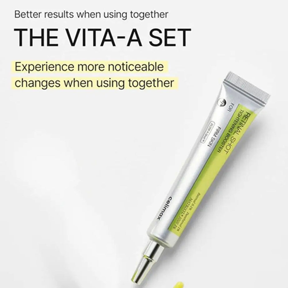 Celimax The Vita A Retinal Shot Booster Raffermissant Peau Contour des Yeux Crème 15ml Sérum Visage 30ml Coffret Soins de Beauté Coréens Original