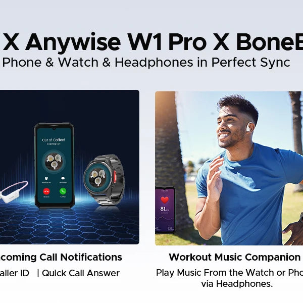 Écouteurs intra-auriculaires à conduction osseuse DOOGEE BoneBeat Run, sans fil, Bluetooth 5.4, étanches, pour la musique et les appels sportifs en extérieur