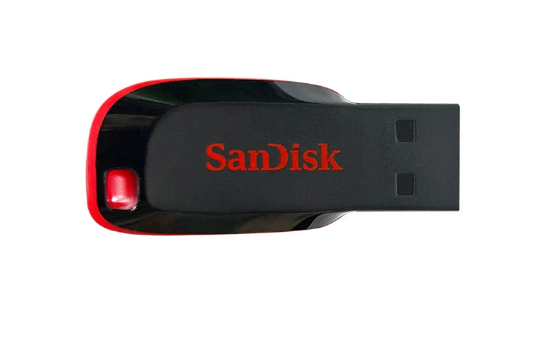 Clé USB SanDisk Cruzer Blade originale 16 Go, 32 Go, 64 Go, 128 Go, disque de stockage USB portable pour ordinateur