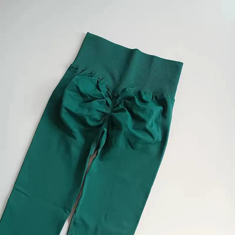 Leggings de yoga taille haute pour femme, sans coutures, effet push-up, pour le sport, le fitness et la course à pied, gainants et ultra-élastiques.